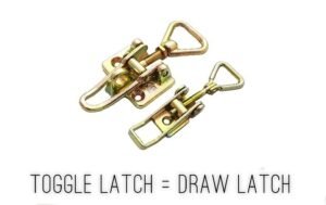 Toggle latch is draw latch